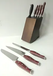 Набір ножів із дамаської сталі Damascus DK-FK 1000 VG-10 сталь 67 шарів 9 предметів - мініатюра 7