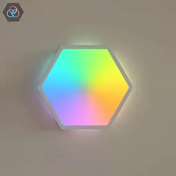 Набір настінних світильників Govee H6061 Glide Hexa Light Panels RGB білий 10 шт. - мініатюра 3