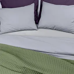 Плед-покривало Cosas Greek Waffle Olive вафельне 110х140 см (Blanket_53Olive_GreekWaffle_110x140) - мініатюра 2