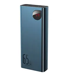 Зовнішній акумулятор Baseus Adaman Metal Digital Display 20000mAh 65W Blue [PPIMDA-D03] [74081] - мініатюра 3