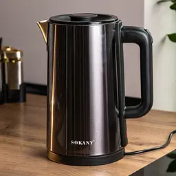 Електрочайник SOKANY SK-09018 дисковий 3 л, шоколад Sokany SK-09018G - мініатюра 6