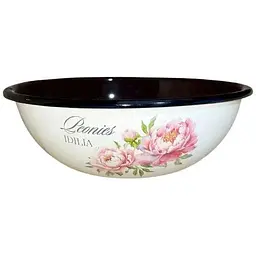 Миска ем IDILIA 2.5л /4 без кришки Півонія (молочна коричнева) (I0311/4)