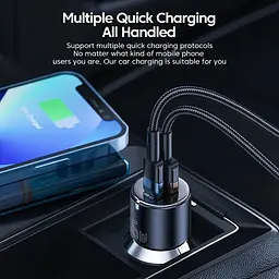Автомобільний адаптер Essager City Dual для зарядки на 2 USB 60W - мініатюра 4