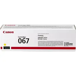 Картридж Canon 067 MF651ColorWay/MF655Cdw/MF657Cdw/LBP631ColorWay/LBP633Cdw Yellow (5099C002)