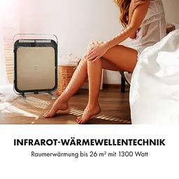 Електричний обігрівач Klarstein HeatPal Marble (10032992) Чорний - мініатюра 3