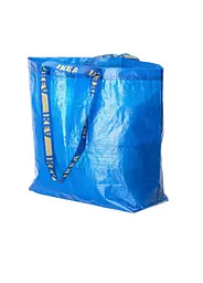 Сумка-шопер для покупок IKEA багаторазова синя, 36 л, 45×18×45 см - мініатюра 2