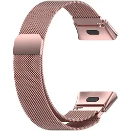 Ремінець DK для Xiaomi Redmi Watch 3 Metal Milanese Loop Magnetic (pink rose) - мініатюра 2