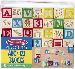 Дерев'яні кубики Melissa&Doug Азбука/Цифри 50 елементів (MD1900) - мініатюра 3