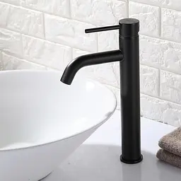 Змішувач для умивальника Rea Lungo black чорний високий REA-B4103, Чорний - мініатюра 5