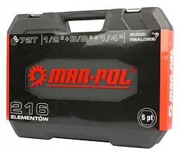 Набір інструментів Mar-Pol M582221 CrV 216 ел. - мініатюра 2