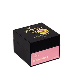 Гель для нарощування нігтів однофазний YouPosh ТМ UV Gel/LED 15мл №03 Lollipop Яскраво-рожевий