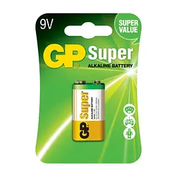 Батарейка Gp Крона Super Alcaline 6F22 / 6LR61 9V x 1 (1604A-5UE1 / 4891199002311)