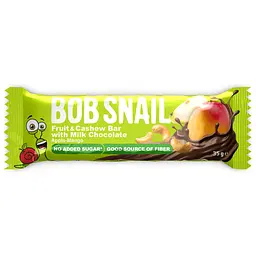 Фруктово-горіховий батончик Bob Snail Яблуко-манго-кеш'ю-кріспи кіноа з молочним шоколадом 35 г
