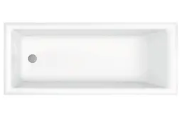 Ванна акрилова Radaway Linda 160х70 пристінна з ніжками + сифон (WA1-63-160x070S)