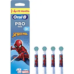 Насадки для електричної зубної щітки Oral-B Kids Людина-павук 4 шт.