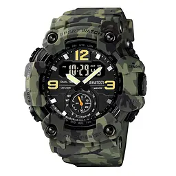 Чоловічий наручний годинник 004 Camo Green Awarder acs0032009