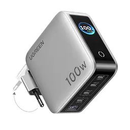 Мережевий зарядний пристрій UGREEN Nexode Pro X773 GaN до 100 Вт сумарно 4 USB-C та 1 USB-A 100 Вт  (65620B)