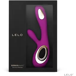 Вібратор-кролик Lelo Soraya Wave Deep Rose манливі рухи стовбура - мініатюра 8
