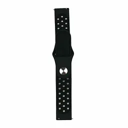 Ремінець Nike Sport 22mm Samsung Watch Gear S3/Xiaomi Amazfit Black (S) - мініатюра 2