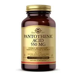 Пантотенова кислота Pantothenic Acid 550mg - 100 vcaps