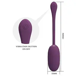 Віброяйце - Pretty Love Doreen Electric Shock Egg Purple (App) - мініатюра 3
