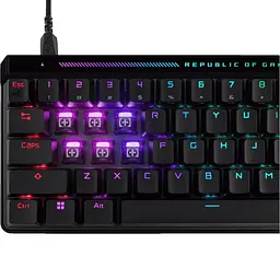 Клавіатура ASUS ROG Falchion Ace HFX 68key Magnetic Switches USB-A EN/UK RGB Black (90MP03VE-BKMA00) - мініатюра 9