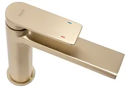 Змішувач для умивальника Rea Verso низький brushed gold REA-B6555, Золотий - мініатюра 5