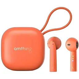 Бездротові навушники 1MORE Omthing Air Free Pods, BT5.0, ENC, Qi, TWS, 400mAh, 5h, (EO005) orange UA UCRF