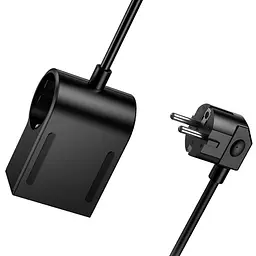 Мережевний зарядний пристрій Hoco AC33 Win 1 position 30W QC+PD 1USB-A/2C/1Socket 1.5 м Black - мініатюра 5
