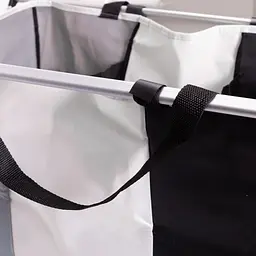 Кошик-органайзер для білизни на каркасі Yiwu 95 л, 3 відділення, HP-41-4 (65x40x58 см) - мініатюра 8