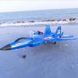 Літак на радіокеруванні SCHE HW32 F22 Fighter Blue - мініатюра 7