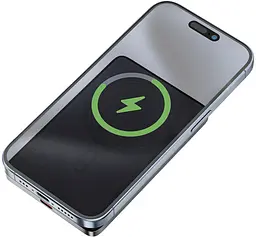 УМБ Acefast Magnetic Wireless 5000mAh 18W PD,QC 3.0, QI 7.5 Вт, ультра тонкий, M8 Black - мініатюра 3