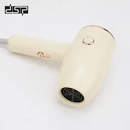 Дорожній фен для волосся з холодним обдуванням жовтий DSP-30312 1200 Вт - мініатюра 2