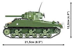 Конструктор COBI танк M4A3 SHERMAN 2570 - мініатюра 3