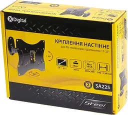 Кронштейн настінний X-Digital STEEL SA225 чорний (5988306) - мініатюра 3