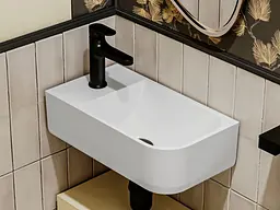 Умивальник Miraggio KO R (69125610) Miramarble, Глянцевий, Підвісний, Білий - мініатюра 8