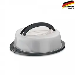 Тортівниця з ручкою KELA Deli кругла сіра 32х10 см (12174)