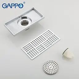 Трап для душу Gappo G82050 латунь 100x200 мм хром - мініатюра 3