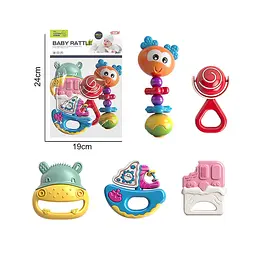 Набір брязкалець A-toys з гумовими прорізувачами 8436-11