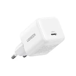 Зарядний пристрій Ugreen USB-C PD30W GaN white (65009)
