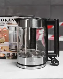 Електрочайник Sokany SK-09062  1.8л 1800Вт Чорний/Сталь - мініатюра 6