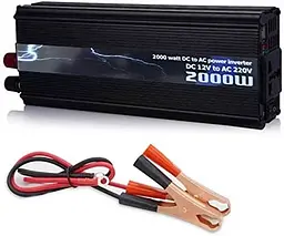 Універсальний автомобільний інвертор UKC 12V/220V 2000W перетворювач напруги - мініатюра 2