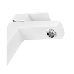 Змішувач для умивальника Plamix Kubus-001 SET white PM0671 Білий - мініатюра 3