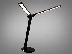 Світильник настільний LED Diasha 5508BK, 14W, чорний, регульована висота, димер, таймер, нічник - мініатюра 2