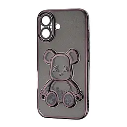 Чохол Shining Bear Case Protected Camera iPhone 16 Black - мініатюра 4