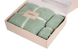 Набір рушників Soho Gentle min, в коробці, 35х75 см +70х140 см, 2 шт., м'ятний (1172К) - мініатюра 3