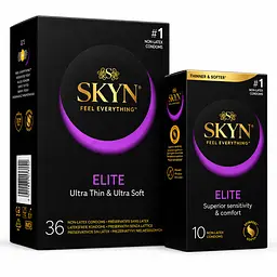 Презервативи Skyn Elite безлатексні 46 шт — ультратонкі поліізопренові презервативи з максимальними відчуттями