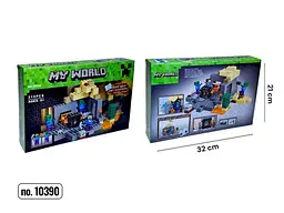 Конструктор Minecraft 219 деталей 32x21x6 см 10390 - мініатюра 2