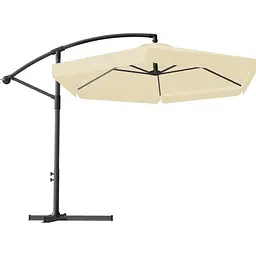 Садова парасоля GardenLine GAO1503 Banana з LED підсвіткою Beige [144770] - мініатюра 2
