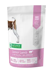 Сухий корм для цуценят всіх порід з ягнятиною Nature's Protection Junior Lamb All Breeds, 500г